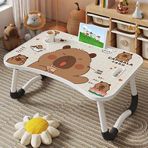 直销可移动床上桌宿舍折叠书桌免安装电脑桌办公家具现货