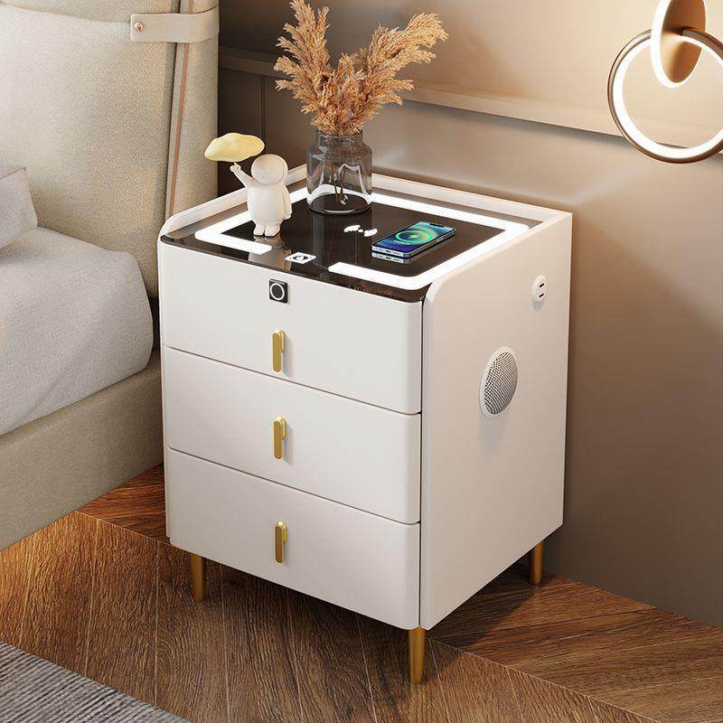 现代简约实木床头柜多功能无线卧室简易智能床边柜轻奢智能床头柜,电子/电工,接线端子,淘宝优惠券,粉丝福利购,淘宝优惠卷