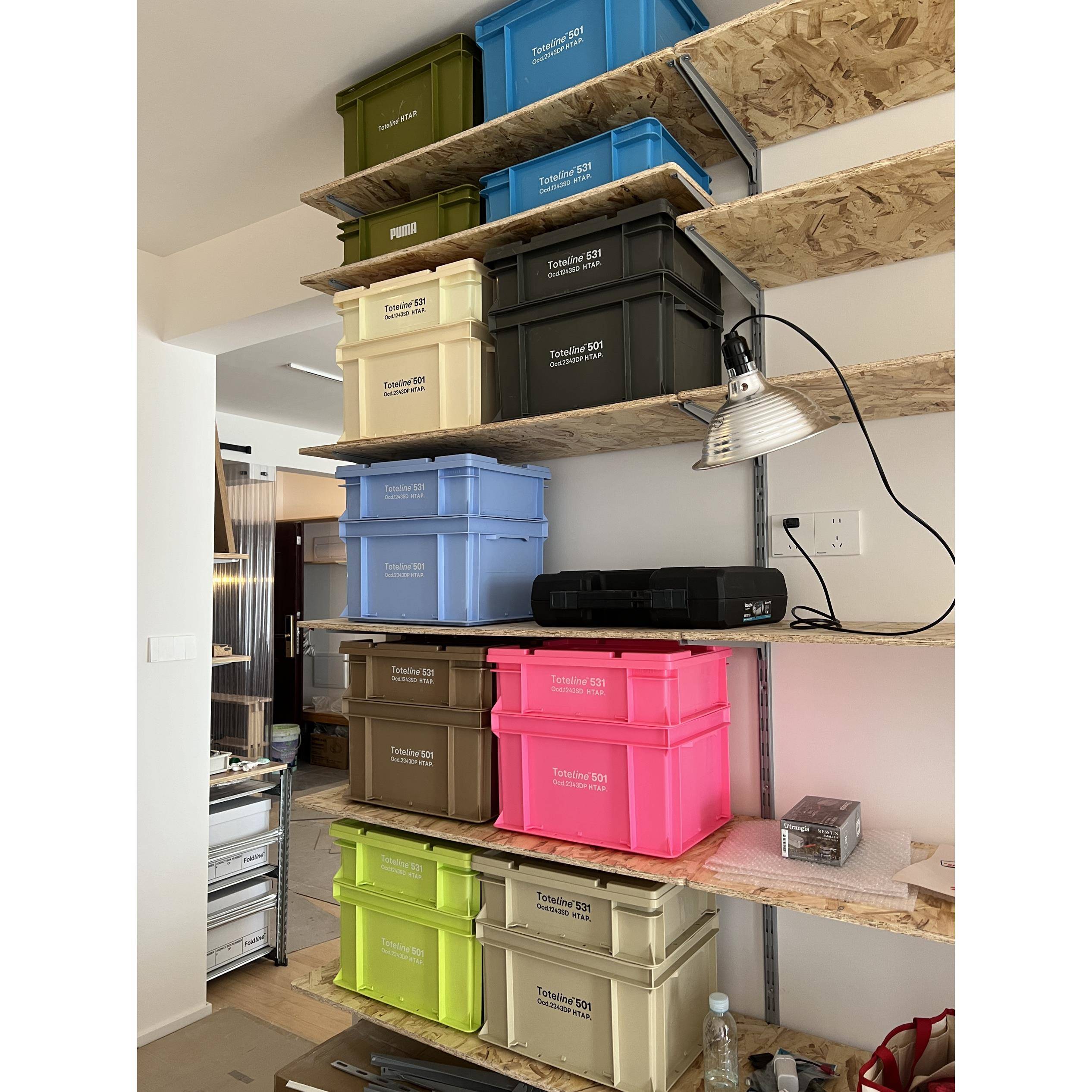 HTAP收纳箱组合工业风户外车载客厅加厚塑料多功能移动柜包邮