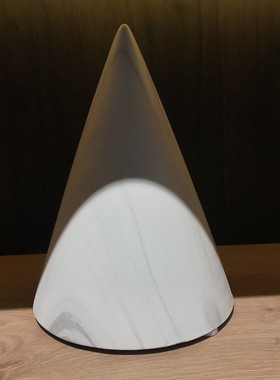 大理石纹几何体摆件陶瓷三角正方圆柱体北欧极简风书柜软装装饰品