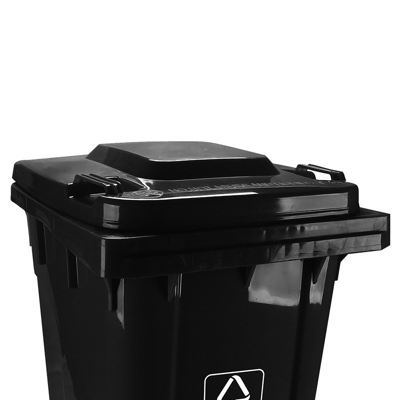 特厚240L户外分类垃圾桶大号商用物业大容量带盖带轮厨房垃圾箱