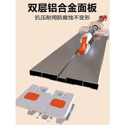大卫免手洗平板拖把家用一拖布地板净新款60cm大号铝合金懒人拖