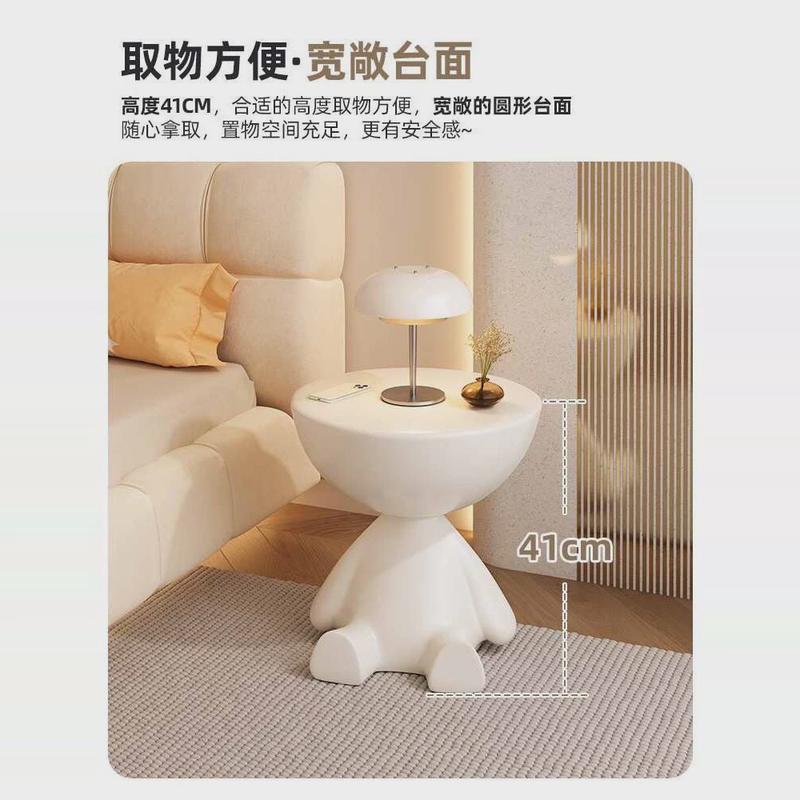 家用创意床头柜简约现代小户型沙发边几置物架卧室可移动迷你桌子