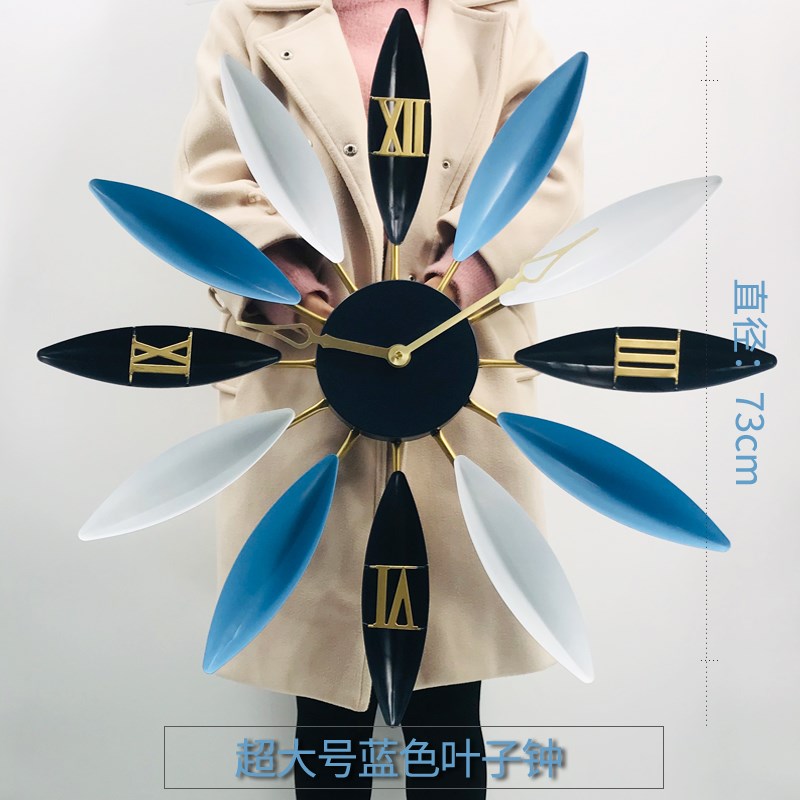 欧式家用客厅现代简约创意个性装饰艺术钟表时钟挂钟北欧时尚静音