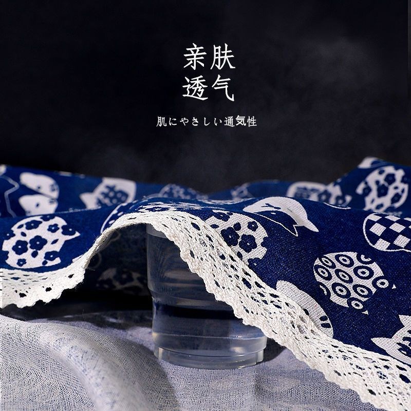 网红ins风田园清新桌布垫棉麻格子茶几书桌布日系长方形餐桌布艺