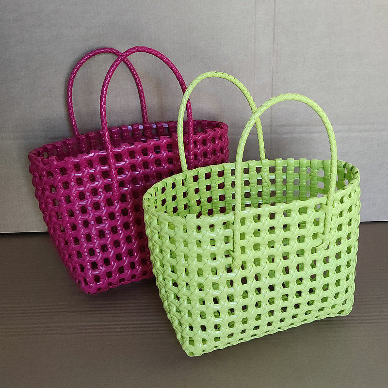 新款手工编织镂空包度假拍照沙滩包镂空菜篮子包外贸流行手提篮