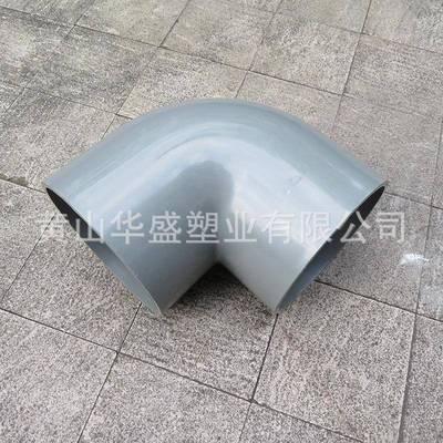 1.0mpa压力DN500pvc-u给水弯头灰色20寸upvc塑料弯头承插连接
