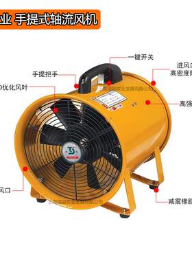 手提风机SHT-20/25/30/35/40/45/50伸缩通风软管 松业轴流风机
