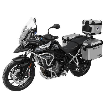 GSADV适用凯旋Tiger900Tiger850三箱边箱尾箱铝合金护杠底板改装