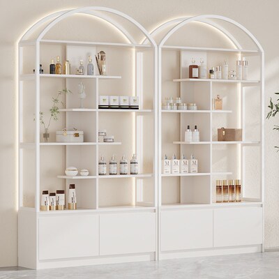 产品展示柜美容院护肤化妆品陈列多层置物美甲饰品宠物店轻奢货架
