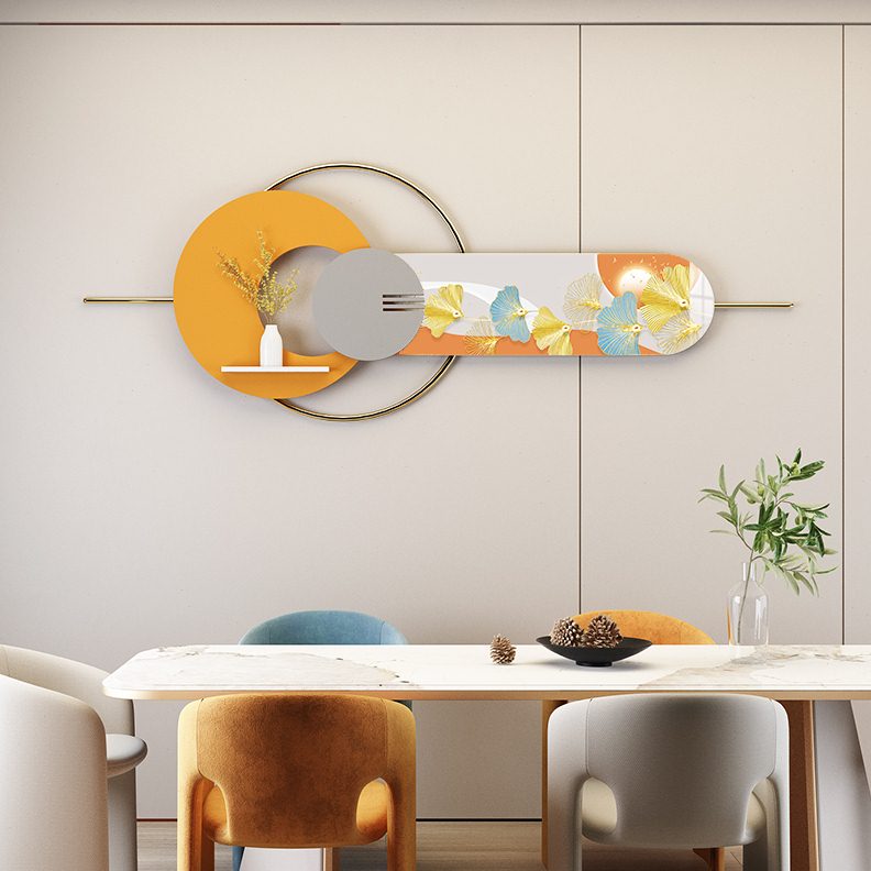 挂件装饰品金属创意上铁艺轻奢挂饰壁餐厅墙面装饰客厅电视背景墙