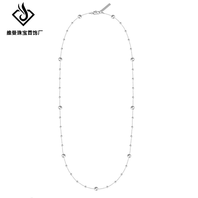 张馨予同款满天星珍珠项链女轻奢高级感时尚多戴毛衣链叠戴锁骨