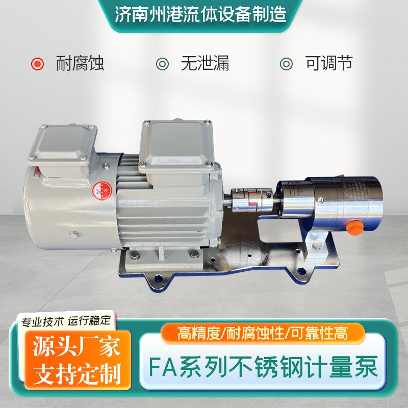 齿轮计量泵耐腐蚀不锈钢泵化工输送泵济南FK系列