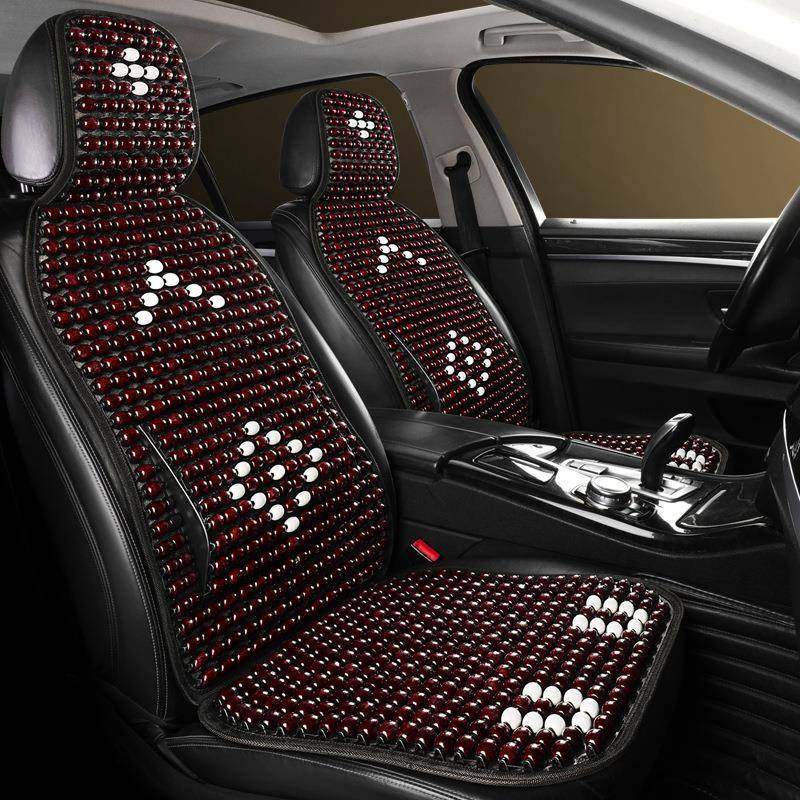 25年新款夏季木珠汽车坐垫护腰腰靠单座车垫夏天透气专用车载凉垫