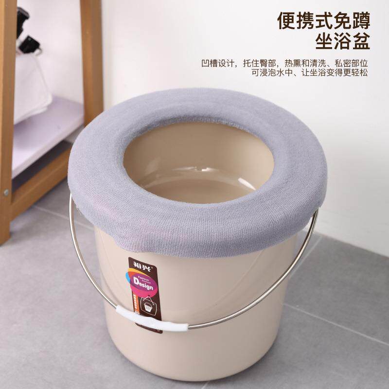移动便携式卧室家用带盖成人老人孕妇痰盂坐便桶尿桶坐浴热防漏新