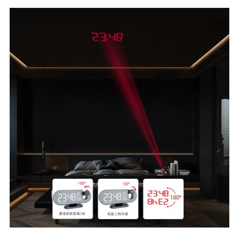 LED Digital Alarm Clock Watch Table Electronic Desktop Clock
