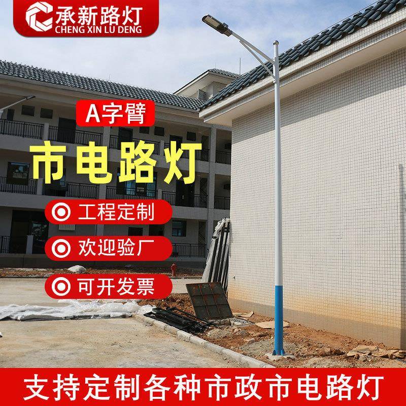 源头厂家市政led模组宝剑金豆路灯头A字臂户外接电款市电路灯