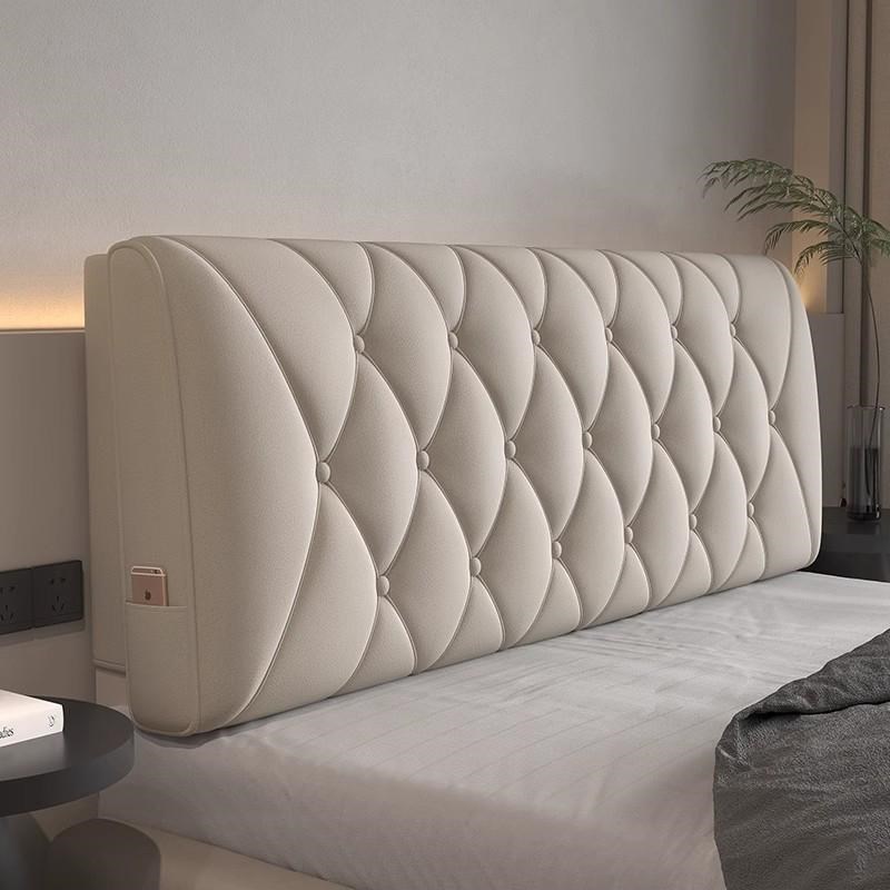 床头软包靠垫海绵大靠背榻榻米自粘防撞靠枕无床头板罩套拆洗定制