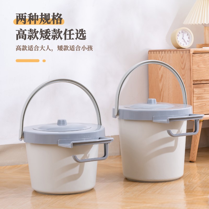 坐便桶加厚蹲便塑料孕妇老年人卧室简易便桶通用座便神器成人专用