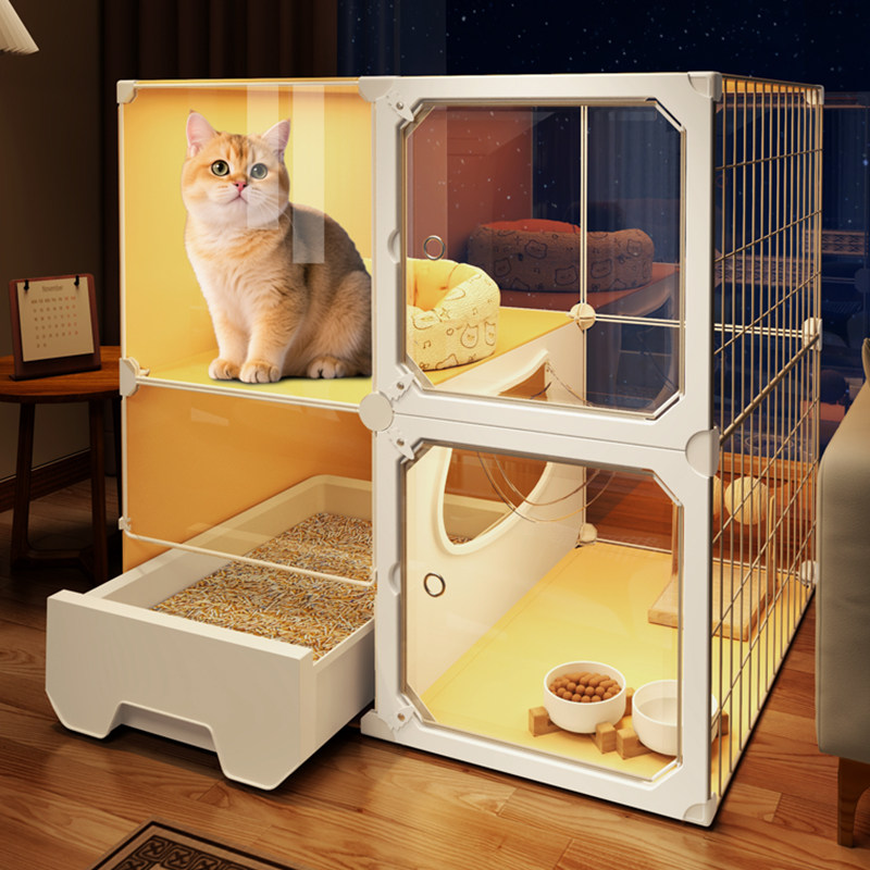 猫笼子家用带厕所一体猫咪别墅图片