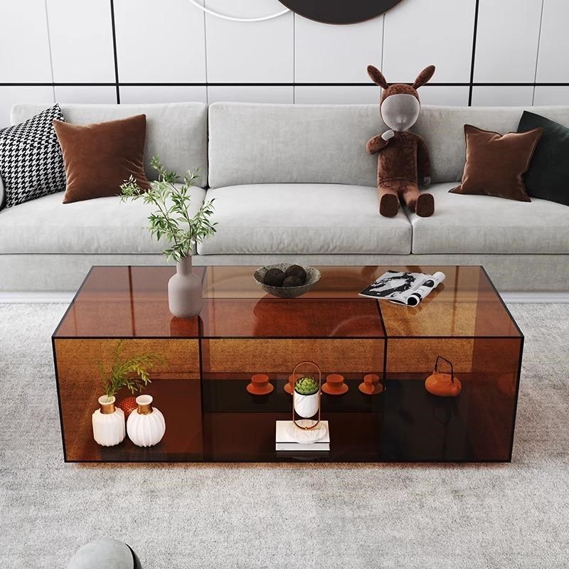 亚克力北欧简易茶桌客厅洽谈茶几创意方形小户型家商用储物咖啡桌,住宅家具,家用茶台/茶桌,淘宝优惠券,粉丝福利购,淘宝优惠卷