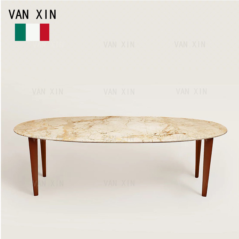 轻奢家具意式简约餐桌定制椭圆形橙色餐厅大理石皮艺餐椅组合现代,住宅家具,大理石餐桌,淘宝优惠券,粉丝福利购,淘宝优惠卷