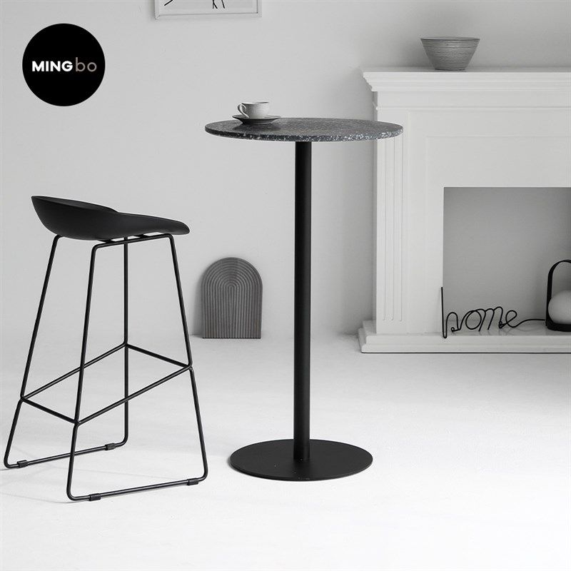 北欧吧桌水磨石现代极简约小户型家用阳台咖啡厅桌子洽谈桌椅组合,住宅家具,大理石餐桌,淘宝优惠券,粉丝福利购,淘宝优惠卷