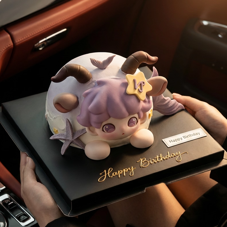 十二星座巧克力生日蛋糕装饰品摆件摩羯烘焙点缀插件（代可可脂）,零食/坚果/特产,巧克力制品,淘宝优惠券,粉丝福利购,淘宝优惠卷