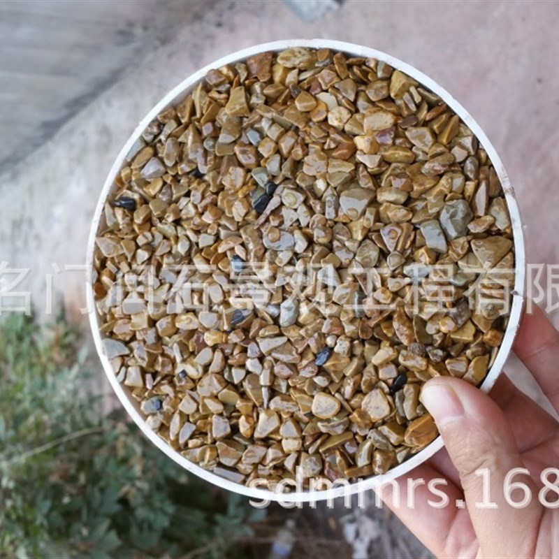 透水混凝土彩色厂家供应透水胶粘石地坪施工彩色路面透水地坪彩色