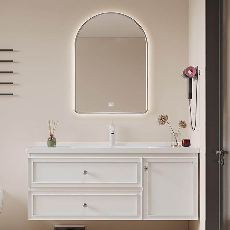 【折扣价】岩板无缝陶瓷一体盆橡木浴室柜奶油风卫生间洗漱台挂墙,鲜花速递/花卉仿真/绿植园艺,其它园艺用品,淘宝优惠券,粉丝福利购,淘宝优惠卷