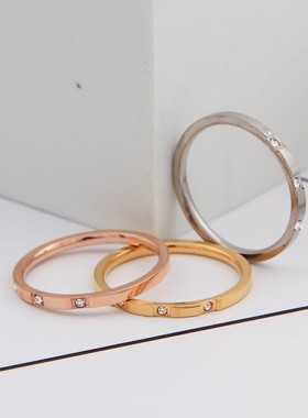 适合手粗的大码戒指女时尚个性胖mm大号网红镶钻加肥加大食指指环