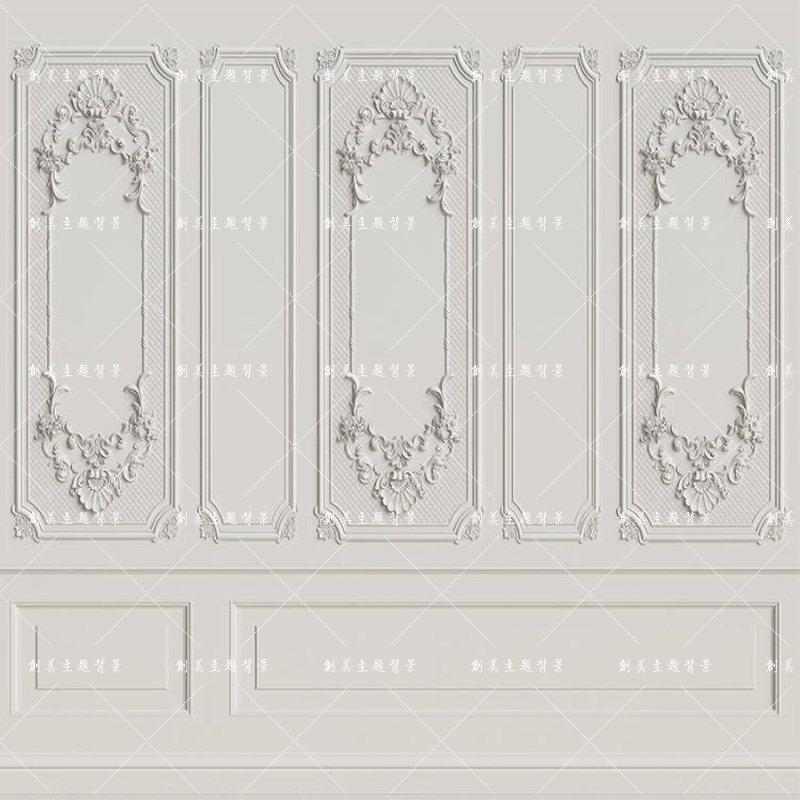 室内白色墙纸简约韩系婚纱影楼背景室内拍照墙壁道具儿童室内背景