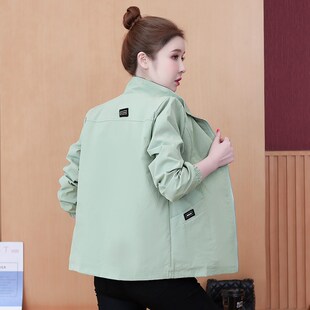 2025春秋新款二八月洋气夹克百搭气质风衣短款休闲棒球服外套女士