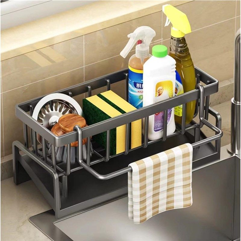 免打孔壁挂收纳架洗碗水槽置物架台面调料架子家用海绵沥水篮,餐饮具,洗菜盆/沥水篮/漏水筛,淘宝优惠券,粉丝福利购,淘宝优惠卷