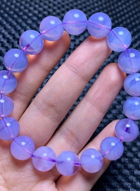 天然紫玉晶冰种果冻感紫水晶手链女梦幻紫甜美饰品一物一图送礼物