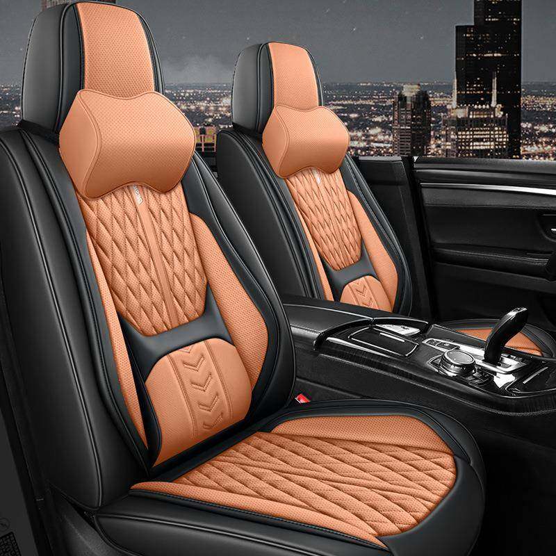 固腰纳帕皮四季通用汽车坐垫全包座套座垫一件