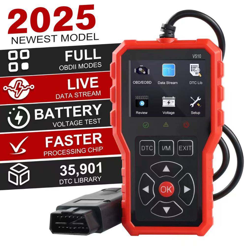 2025新款汽车故障诊断仪elm327发动机故障读取数据流电瓶电压obd2