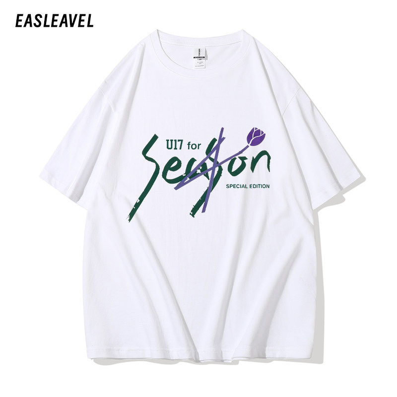 2025鹿晗season4巡演同款周边短袖纯棉T恤夏款粉丝应援服男女同款