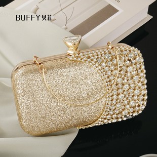 水钻闪亮手拿包女晚宴配晚礼服小包包宴会手包晚会晚装气质手提包