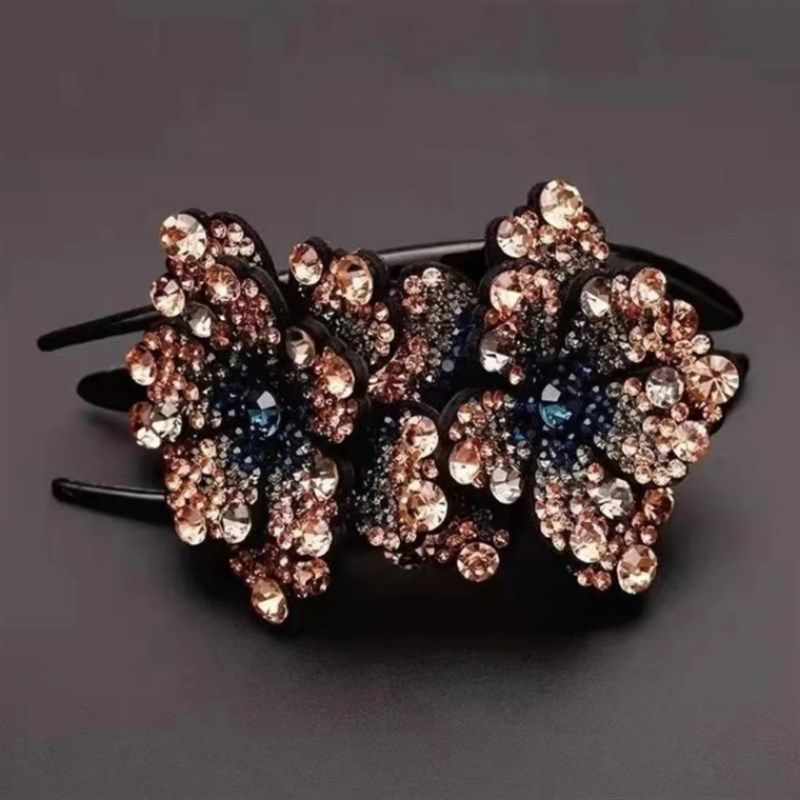 新款非金属亚克力发饰 双花鸭嘴夹镶钻发夹马尾夹韩版气质百搭,饰品/流行首饰/时尚饰品新,发饰,淘宝优惠券,粉丝福利购,淘宝优惠卷