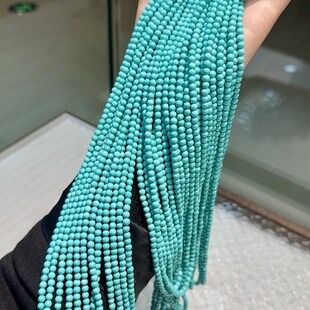 菱镁矿松石绿4毫米diy配件手工编织手绳项链文玩佛珠手串配饰隔珠