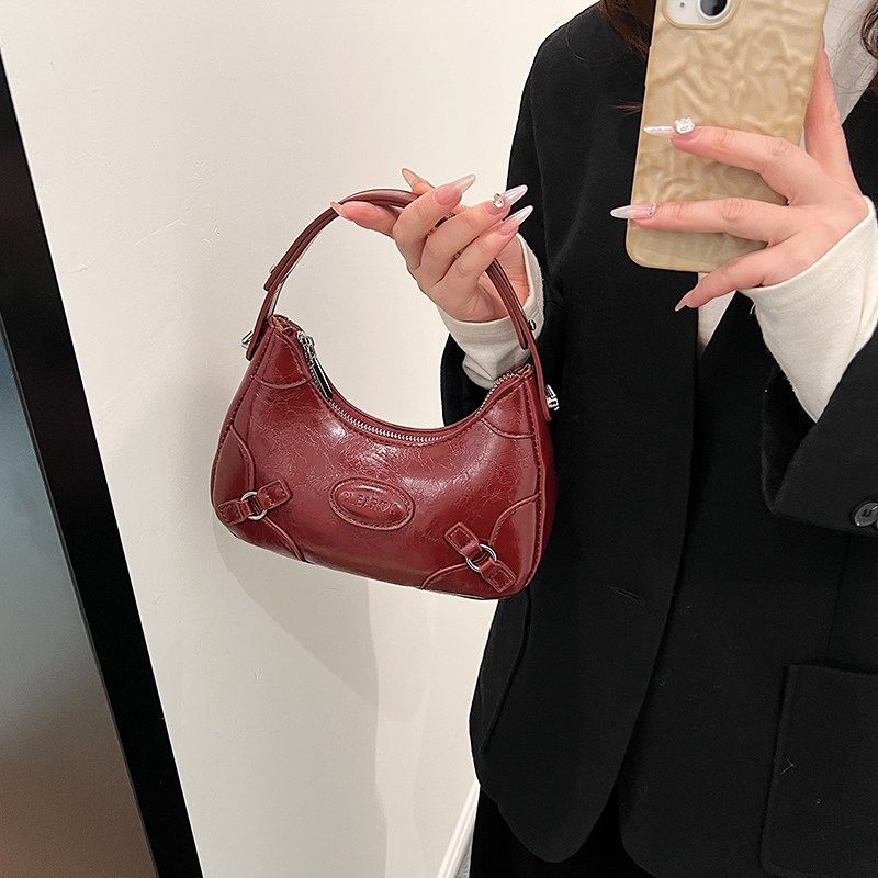 高级感韩国红色包包女2024新款百搭结婚新娘单肩腋下包爆款斜挎包,箱包皮具/热销女包/男包,腋下包,淘宝优惠券,粉丝福利购,淘宝优惠卷