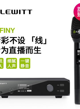LEWITT/莱维特 INFINY UHF英菲尼真分集式DSP无线麦克风直播K歌