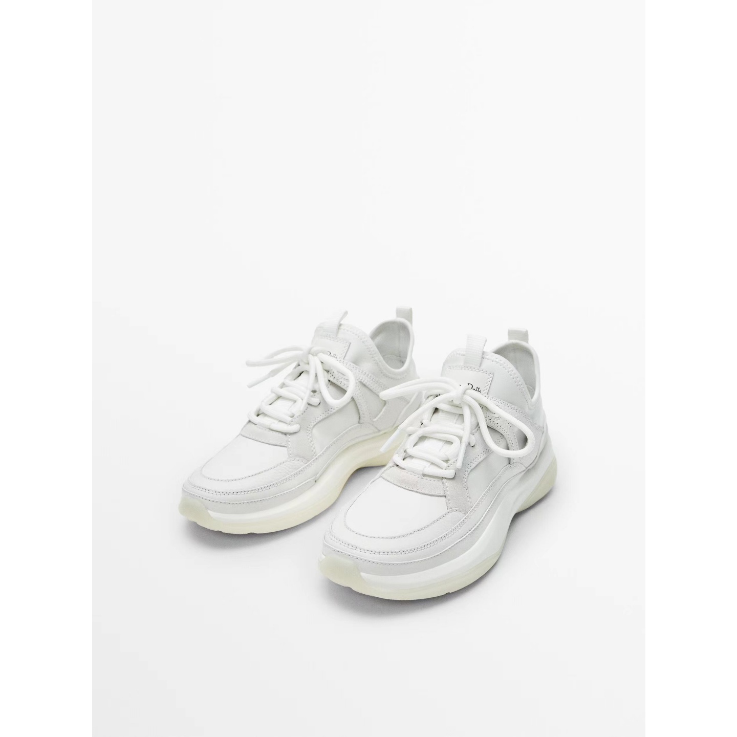 MD女鞋2025新款真皮厚底休闲鞋