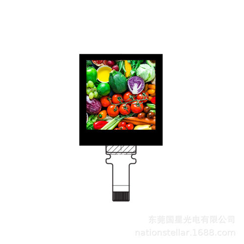 1.0英寸京瓷TN0103ANVNANN-GN00穿戴装置正方形显示单色液晶模组