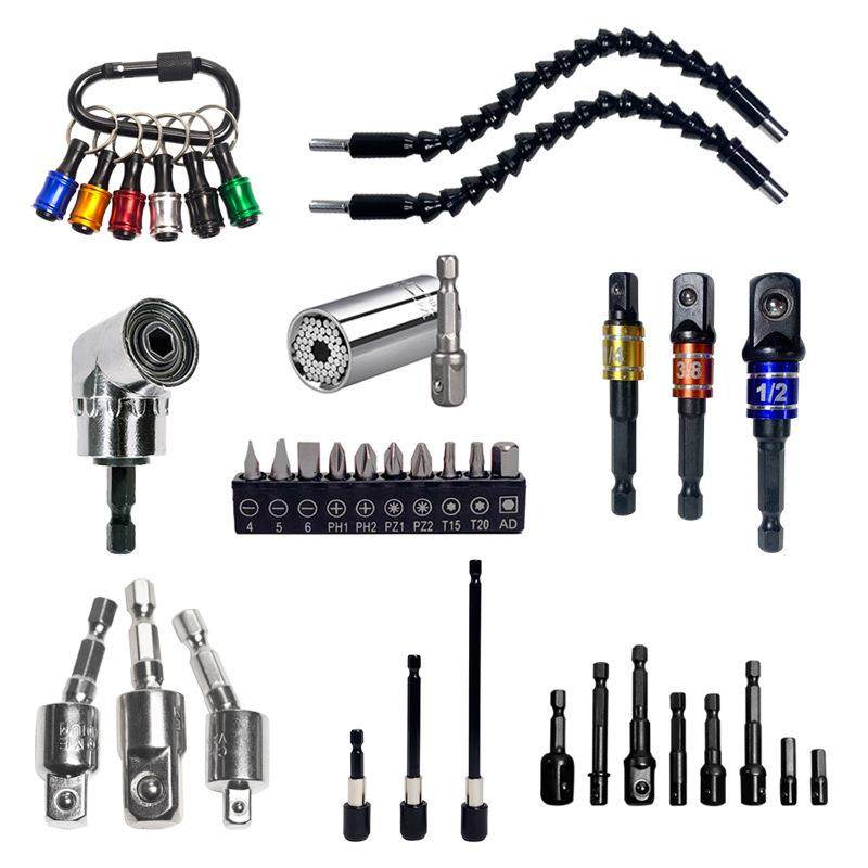 WM组合套装黑软轴黑批头AD黑彩杆黑帽3pcs银小拐风批登山套筒