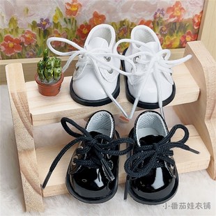娃鞋20cm厘米棉花娃娃鞋子系带皮鞋玩具公仔小靴子休闲鞋玩偶配饰