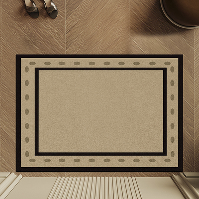 复古美式入户地垫丝圈刮沙除泥进门脚垫防滑专用耐脏免洗玄关垫子