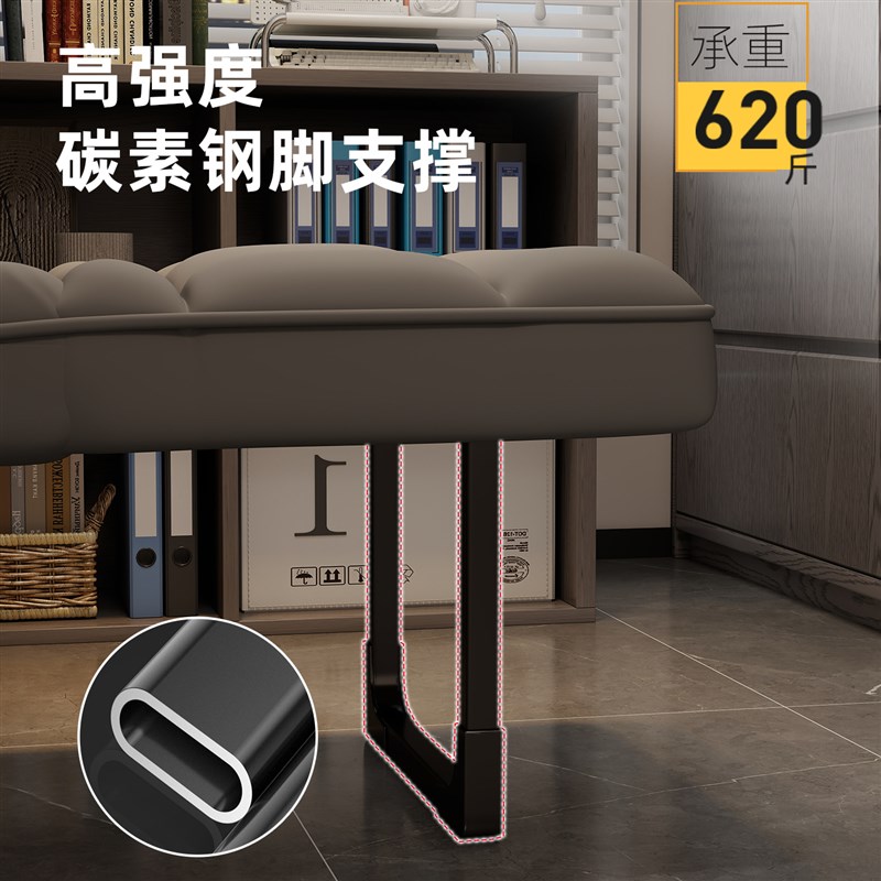 办公室午休午睡躺椅折叠单人床椅沙发床电脑椅子工位两用可躺可睡