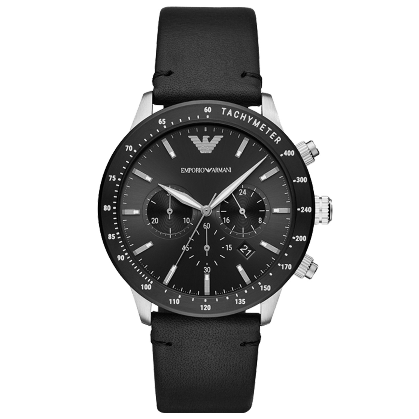 Emporio Armani/阿玛尼经典三针皮带石英手表男士AR11243